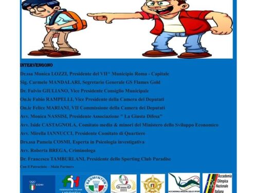 FUNVIC EUROPA against bullying with GS FLAMES GOLD and MUNICIPALITY of ROME Municipio VII